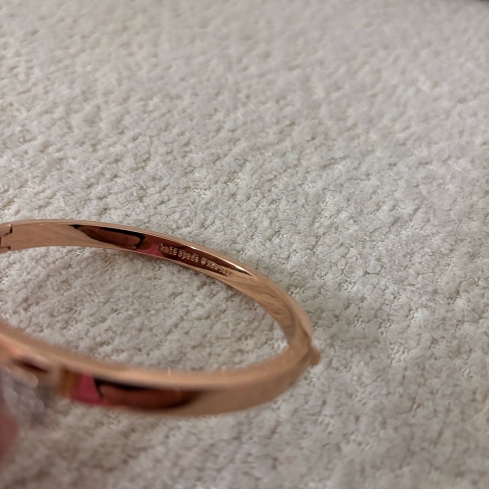 Kate Spade Rose Gold Bow Bangle Bracelet - Picture 4 of 4